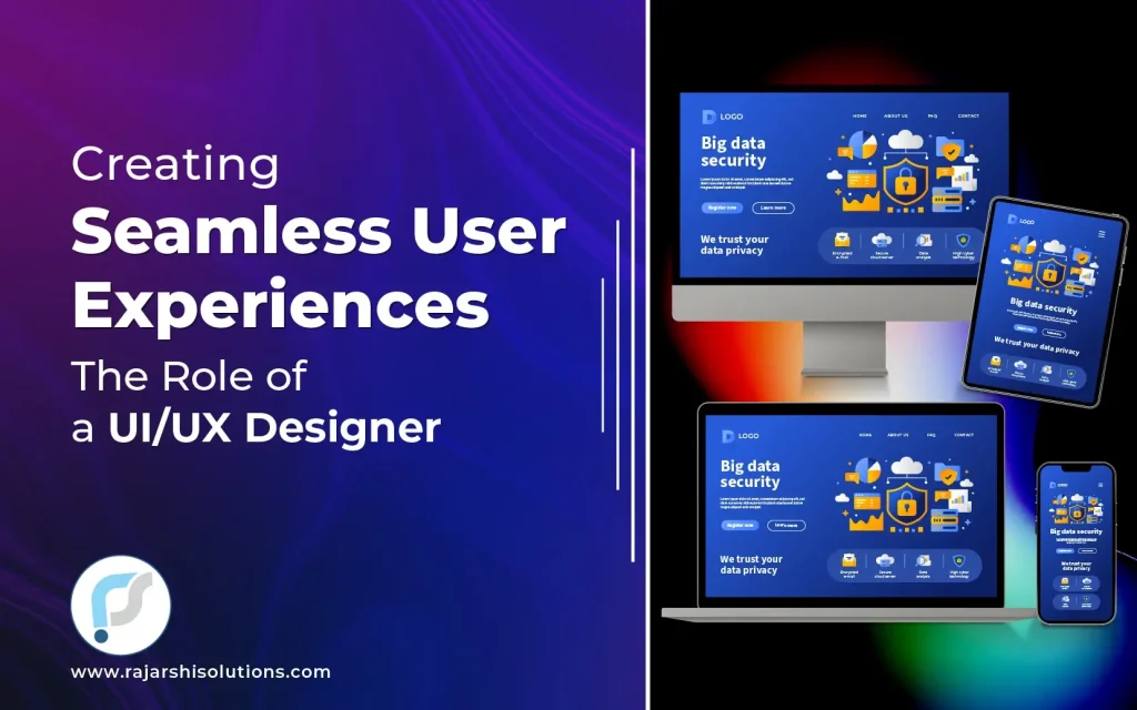 Promotional Image for UI/UX design roles at Rajarshi Solutions.